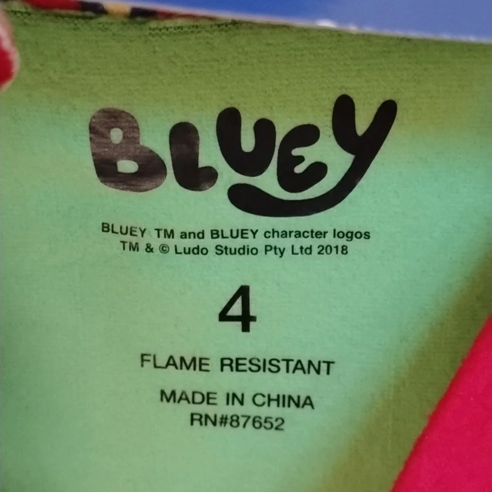 NWT Bluey Red Kids 2-Piece Owl Pajama Set